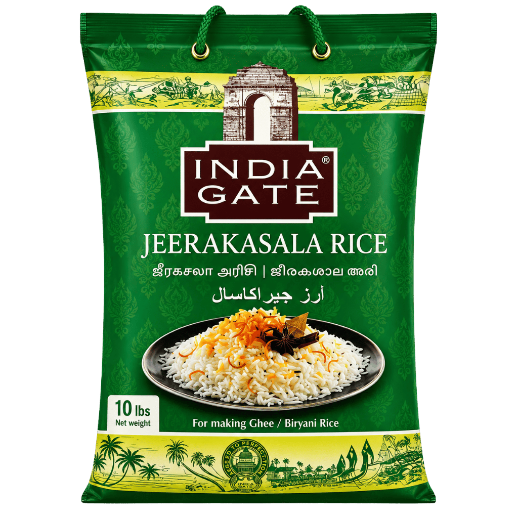 India Gate Jeerakasal Rice 10 lb buy online USA - 1